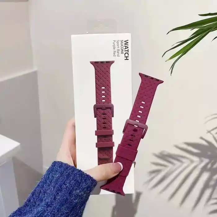 Premium Soft Silicone Sport Watch Strap for 42mm 44mm 41mm 45mm